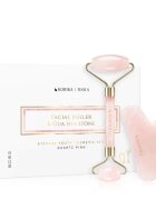 KORIKA Tools Face Roller & Gua Sha rulou de masaj facial și accesoriu de masaj Quartz Pink