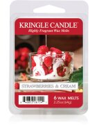 Kringle Candle Strawberries & Cream ceară pentru aromatizator 64 g