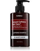 KUNDAL Caffeine Shampoo White Musk sampon natural impotriva caderii parului 500 ml