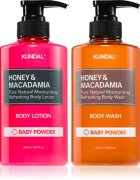 KUNDAL Honey & Macadamia Baby Powder set pentru corp