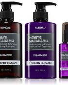 KUNDAL Honey & Macadamia Cherry Blossom set pentru păr uscat și deteriorat