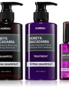 KUNDAL Honey & Macadamia Pink Grapefruit set pentru păr uscat și deteriorat