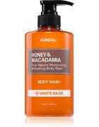 KUNDAL Honey & Macadamia White Musk gel de duș mătăsos cu efect de hidratare 500 ml