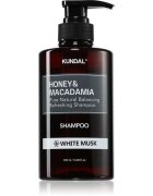 KUNDAL Honey & Macadamia White Musk sampon natural pentru păr uscat și deteriorat 500 ml