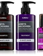 KUNDAL Honey & Macadamia White Musk set pentru păr uscat și deteriorat