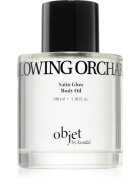KUNDAL Objet Satin Glow Body Oil ulei de corp hranitor pentru hidratare intensa cu parfum Glowing Orchard 100 ml