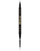 L.A. Girl Cosmetics Brow Ink creion pentru sprancene cu pensula culoare Dark Brown 0.45 ml