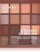 LAMEL 16 Shades Of Brown paletă cu farduri de ochi 16 g