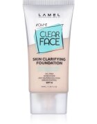 LAMEL OhMy Clear Face fond de ten cu acoperire ridicată pentru pielea problematică și grasă culoare 401 40 ml