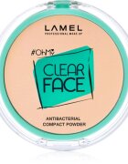 LAMEL OhMy Clear Face pudra compacta antibacterial culoare 402 Vanilla 6 g