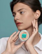 LAMEL OhMy Clear Face pudra compacta antibacterial culoare 402 Vanilla 6 g