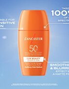 Lancaster Sun Sensitive Tinted Mattifying Fluid emulsie mata rezistent la apa SPF 50 30 ml