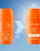 Lancaster Sun Sensitive Tinted Mattifying Fluid emulsie mata rezistent la apa SPF 50 30 ml