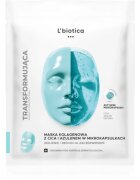 L’biotica Transforming Collagen Mask with CICA and Azulene in Microcapsules masca de colagen împotriva roșeții tenului 1 buc