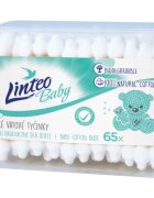Linteo Baby bețișoare din bumbac pentru copii 65 buc
