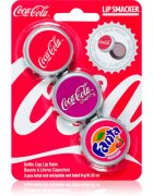 Lip Smacker Coca Cola balsam de buze parfum Original Cherry & Fanta 3x3 g