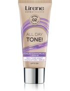 Lirene ALL DAY TONE! make up hidratant pentru o piele radianta culoare 02 Natural 30 ml