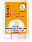 Lirene Vitamin Stick For Face&Body Tratament local pentru protectie solara pentru fata si corp SPF 50 15 g