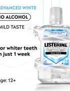 Listerine Advanced White Mild Taste apa de gura pentru albire 1000 ml