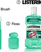 Listerine Clean & Fresh apă de gură impotriva cariilor dentare 500 ml