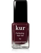 LONDONTOWN Kur Perfecting Nail Veil lac de unghii intaritor culoare Cherry Cola 12 ml
