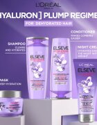 L’Oréal Paris Elseve Hyaluron Plump crema de noapte hidratanta pentru păr 200 ml