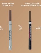 L’Oréal Paris Infaillible Brows creion de sprancene de lunga durata culoare 108 Dark brunette 1 g