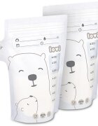 LOVI Buddy Bear sac pentru păstrarea laptelui matern 25x200 ml