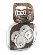 LOVI Buddy Bear suzetă 0-6m 2 buc