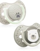 LOVI Buddy Bear suzetă 6-18 m 2 buc