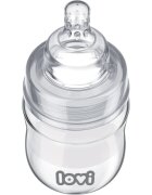 LOVI Glass biberon de sticlă 0m+ 150 ml