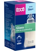 LOVI Glass biberon de sticlă 0m+ 150 ml