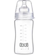 LOVI Glass biberon de sticlă 3m+ 250 ml