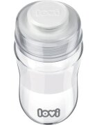 LOVI Glass biberon de sticlă 3m+ 250 ml