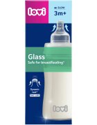 LOVI Glass biberon de sticlă 3m+ 250 ml