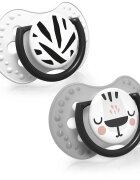 LOVI Salt & Pepper suzetă 18+ m 2 buc