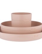 LOVI Tableware Set with Cup serviciu de masă pentru copii Nude 3 buc