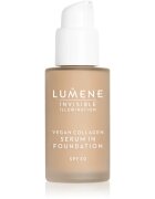 Lumene Invisible Illumination Vegan Collagen Serum in Foundation make-up cu textura usoara cu efect de nutritiv SPF 30 4 30 ml
