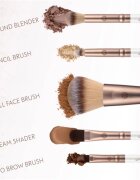 Luvia Cosmetics Daily Selection set de pensule cu husă Prime Vegan