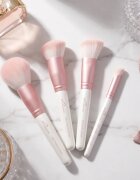 Luvia Cosmetics Flawless Face Set set de pensule cu husă Candy