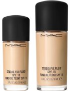 MAC Cosmetics Mini Studio Fix Fluid SPF 15 24HR Matte Foundation + Oil Control machiaj cu efect matifiant SPF 15 culoare NC16 15 ml