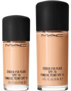 MAC Cosmetics Mini Studio Fix Fluid SPF 15 24HR Matte Foundation + Oil Control machiaj cu efect matifiant SPF 15 culoare NW20 15 ml