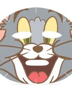 Mad Beauty Tom & Jerry Sheet Mask - Tom mască textilă hidratantă cu acid hialuronic 1 buc