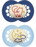 MAM Original Night 16m+ suzetă Blue/ Dark Blue 2 buc