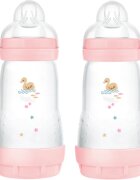 MAM Perfect Star Anti-colic Bottle biberon anticolici 2m+ Pink 2x260 ml
