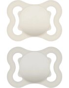 MAM Supreme 0m+ suzetă Beige/ Grey 2 buc