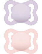 MAM Supreme 0m+ suzetă Purple/ Pink 2 buc