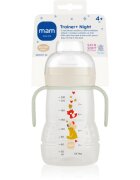MAM Trainer Night biberon White 4m+ 220 ml