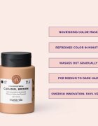 Maria Nila Colour Refresh mască fină de hrănire fără pigmenți permanenți de culoare culoare Caramel Brown 7.35 300 ml