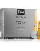MartiDerm Platinum Photo Age HA+ ser facial anti-îmbătrânire in fiole cu vitamina C 30x2 ml